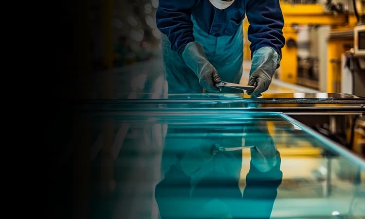 working man with glass