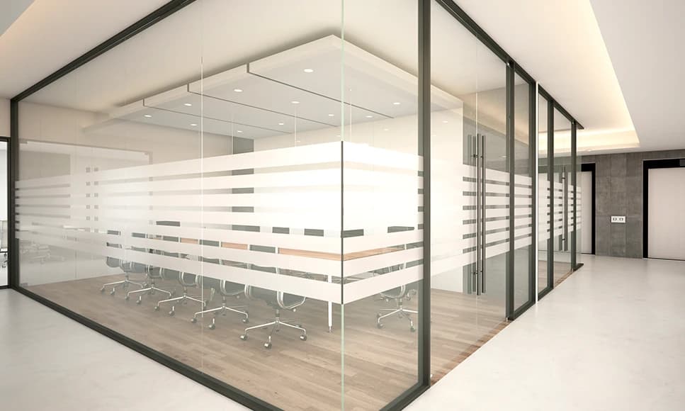 decorative and sandblasted glass